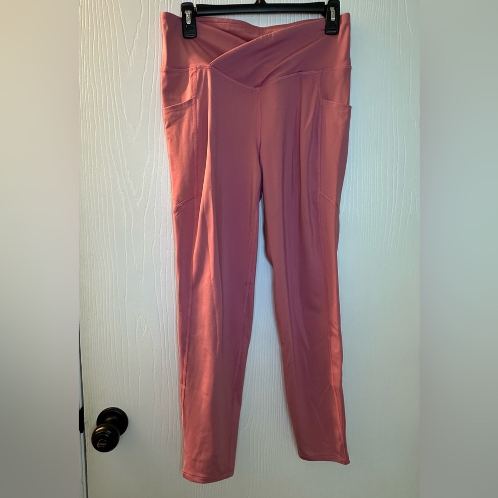 MTA sports pink ankle casual athletic yoga exercise leggings‎ women’s medium